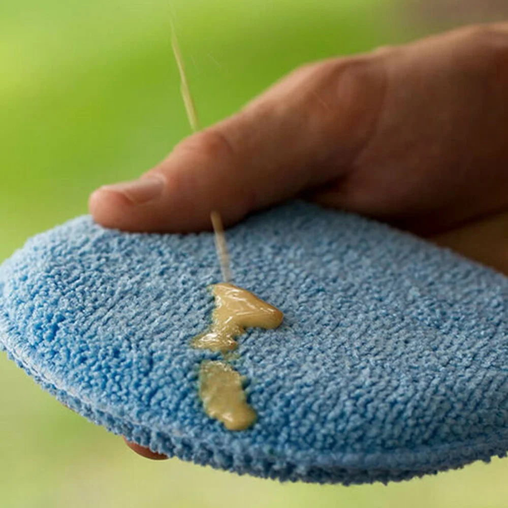 

Applicator Waxing Cleaning Sponge Polish Microfiber Washable Reusable 5inch
