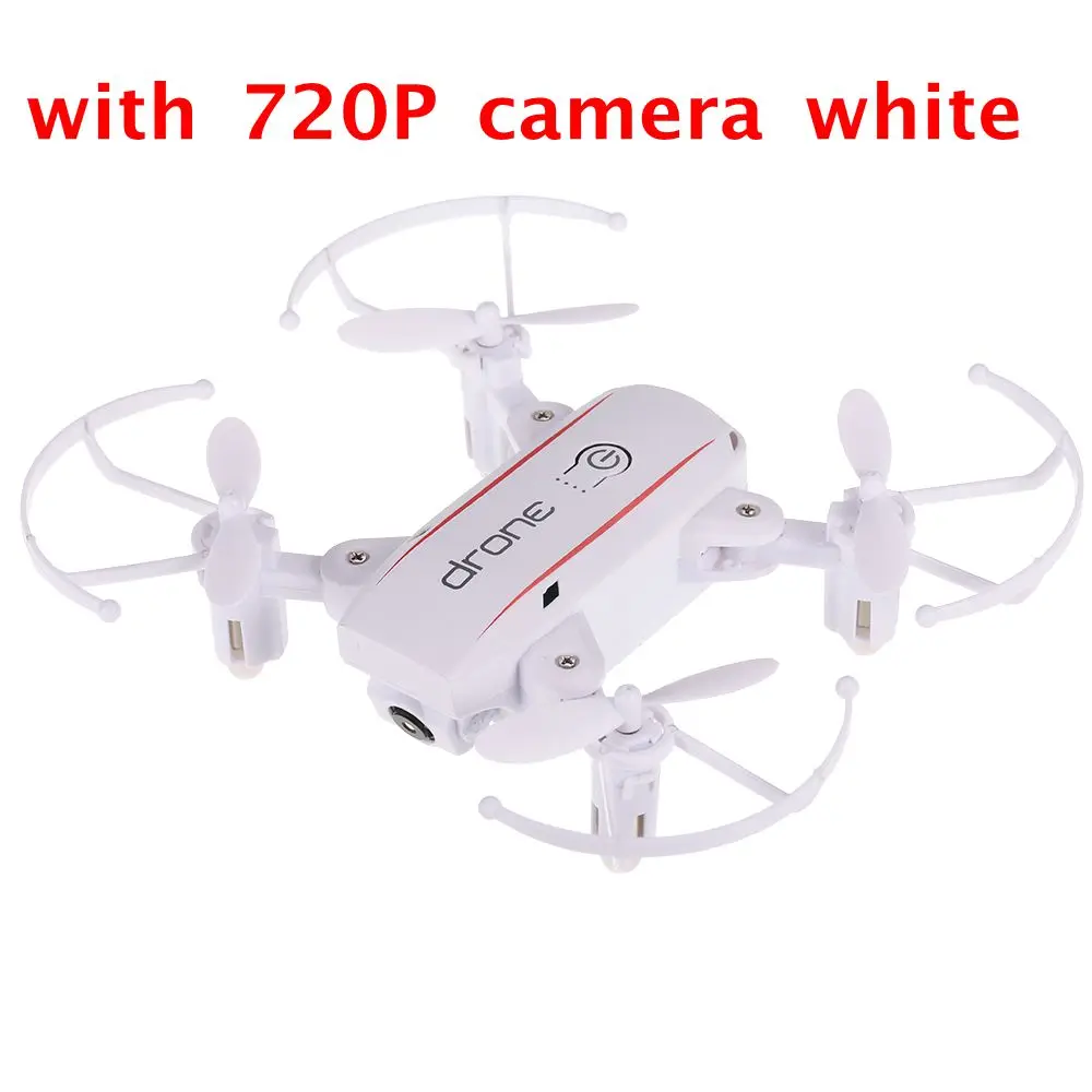 720P Camera White Linxtech IN1601 Wifi FPV мини-Дрон с камерой вертолет удержание высоты Радиоуправляемый Дрон Квадрокоптер складной Дрон игрушки подарок для детей - Цвет: 720P Camera White