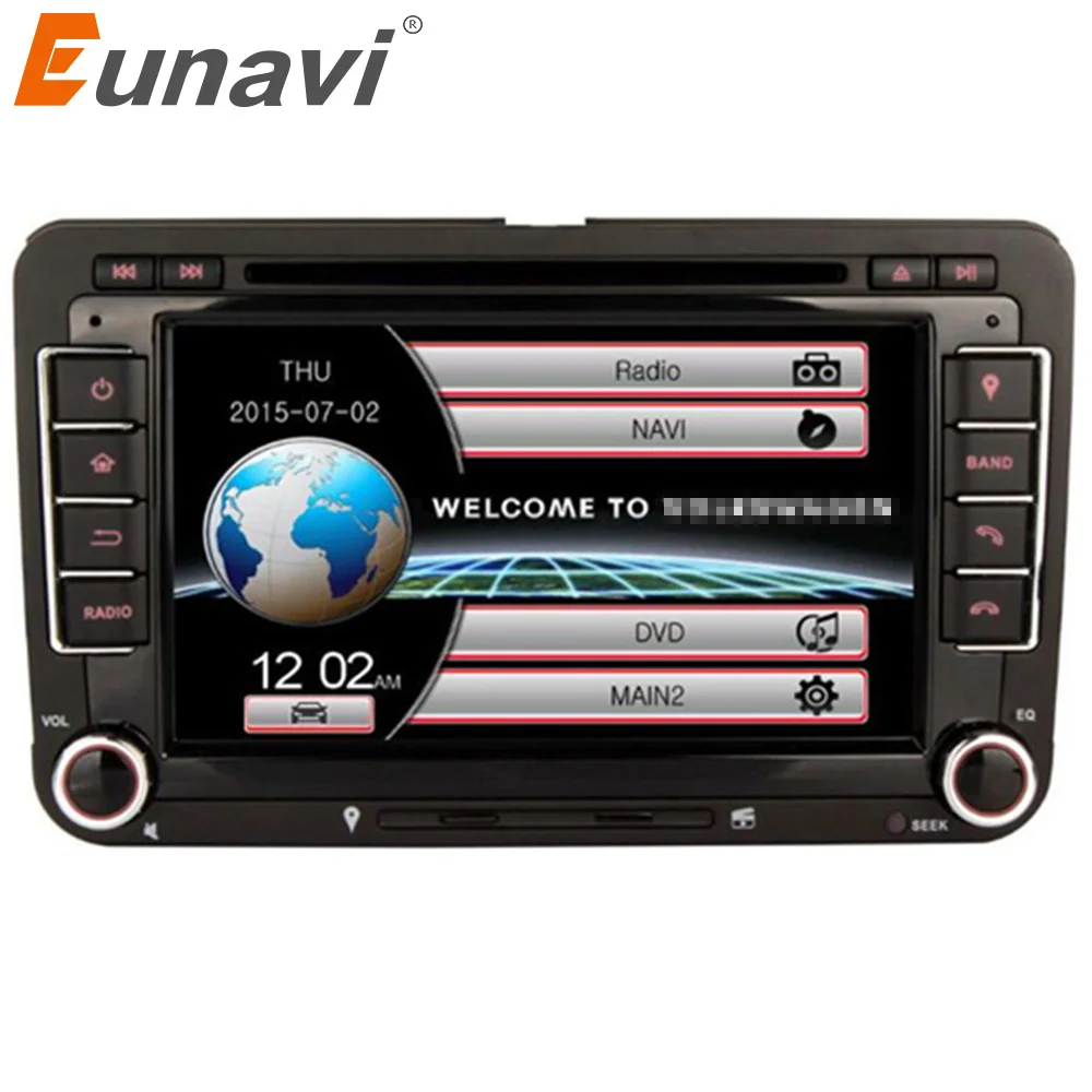 Автомобильный DVD плеер Eunavi 2 Din для VW GOLF POLO JETTA MK5 MK6 PASSAT B6 SKODA TOURAN с 3G USB GPS BT IPOD FM RDS mirror