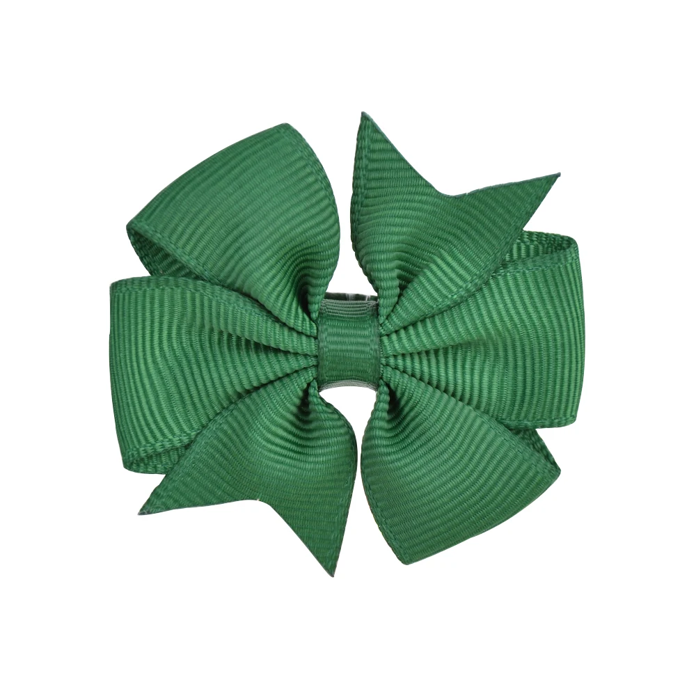 1 шт. однотонные мини банты для волос с зажимом маленьких девочек корсажная лента