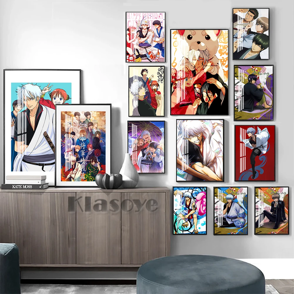 

Gintama Hot Funny Comics Japanese Anime Cartoon Wall Art Poster Prints Canvas Painting Otaku Bedroom Home Decor Fans Collection