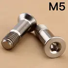 Шестигранная головка M5, винты из титанового сплава, Шестигранная головка, плоский винт с потайной головкой, велосипедные винты, велосипедные аксессуары