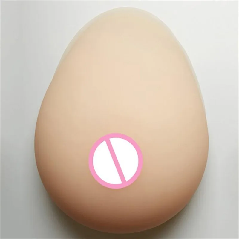 2020 800g White Silicone Breast Forms Prosthesis Fake Boobs Enhancer Super Soft Lifelike Mastectomy For Crossdresser Drag-Queen