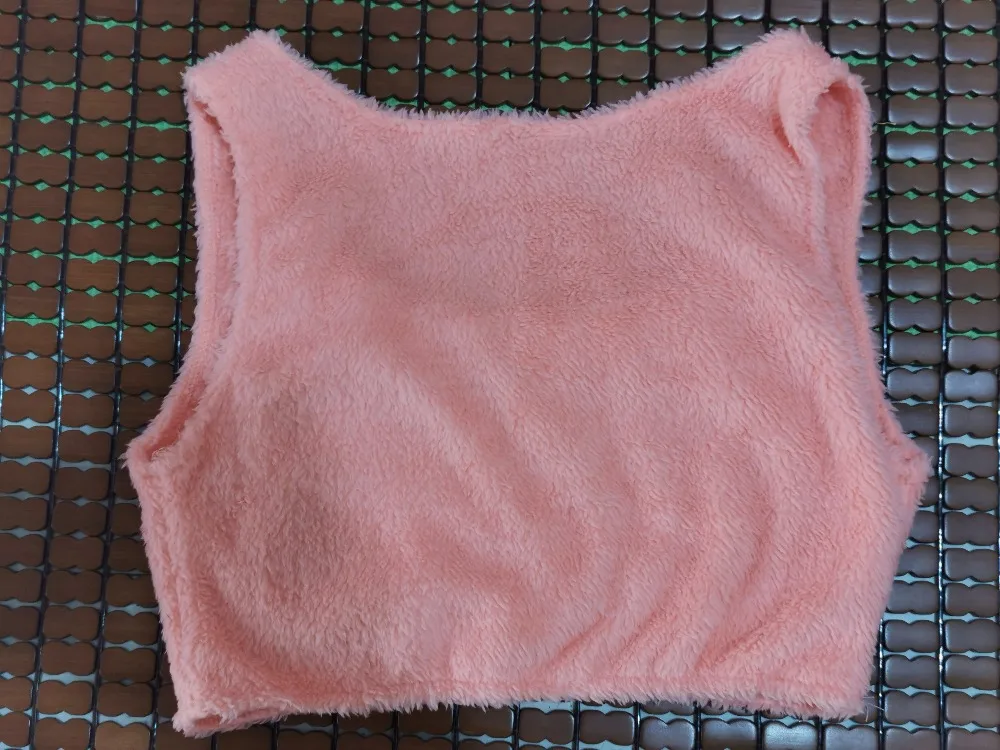 Женские комплекты из двух предметов, теплые пушистые пальто с длинным рукавом и топ на бретелях, повседневный теплый костюм на весну и осень