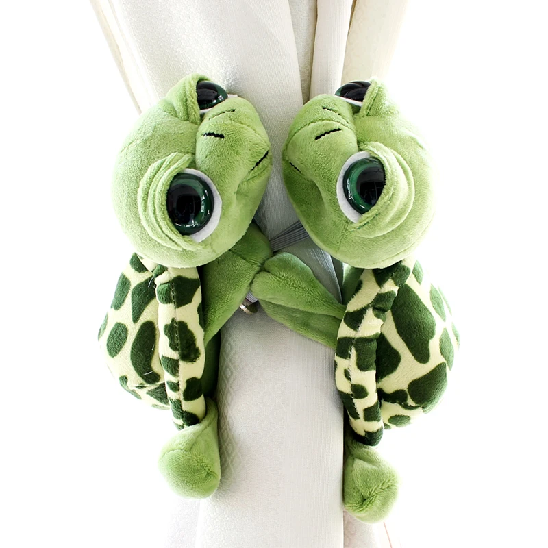 

2pcs Big Eyes Turtle Curtain Tieback Holder Strap Tie Backs Children Room Decoration Accessories Holdback Curtain Strap Hook