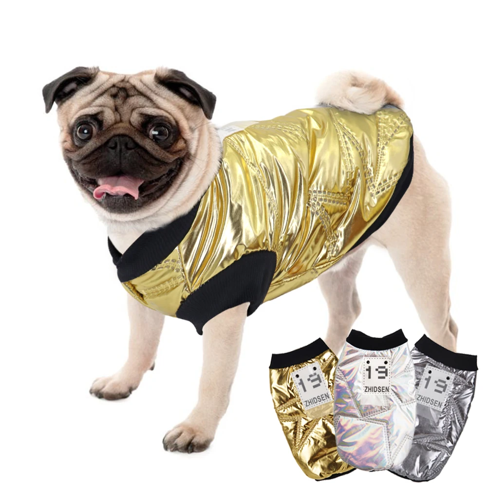 Теплое пальто для собак водонепроницаемая зимняя куртка жилет французского