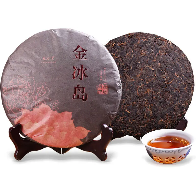 2019 Yr Shou Cha Yunnan Mengku старые деревья зрелые Pu erh Qizi торт чай золотой ИСЛАНДИЯ 357