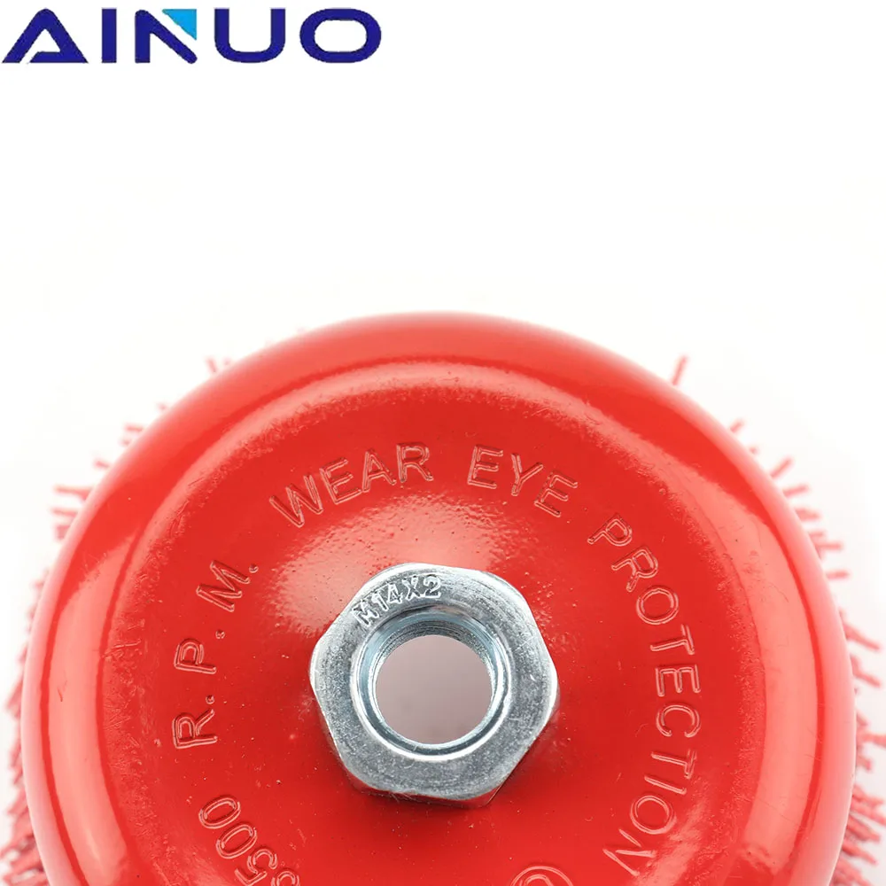 125 мм кружка нейлоновая абразивная щетка колесо полимерная-абразивная M14 M16