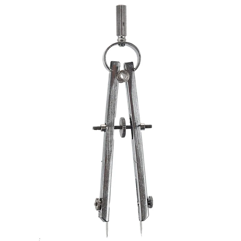 Silver Tone Metal Stationery Spring Bow Dividers 1.8 Max Radius