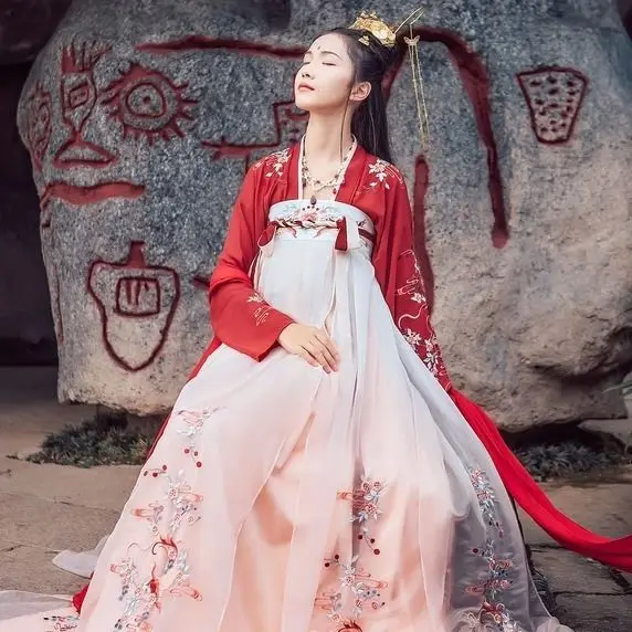 Традиционное китайское платье Hanfu традиционная китайская одежда для женщин