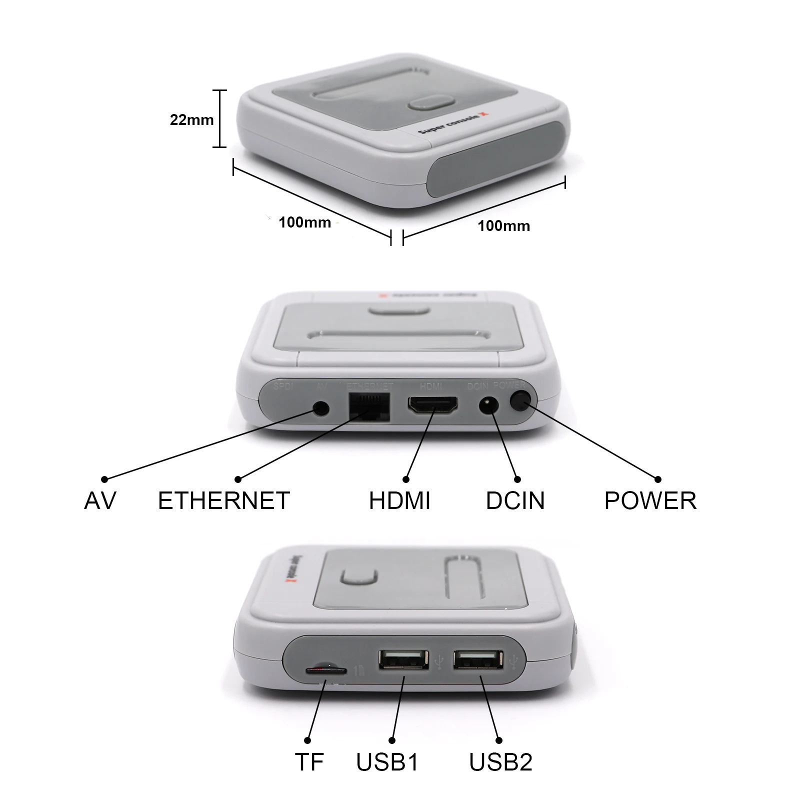 Супер консоль X Pro 4K HD Ретро игровая для PSP/PS1/DC/N64 видеоигр с 50000 + играми KODI