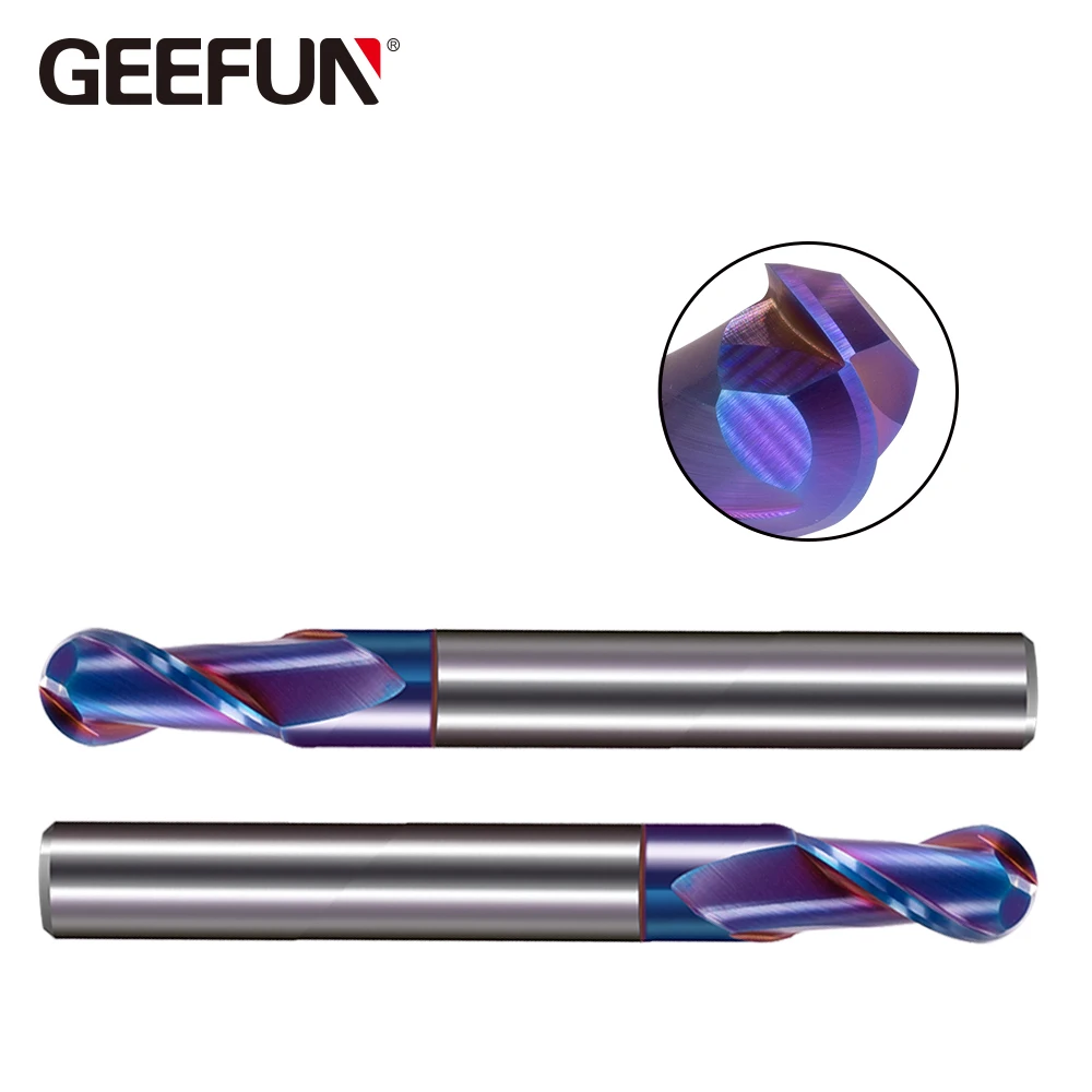 5 шт. твердосплавные шариковые концевые фрезы с хвостовиком 3/4 мм фреза 2