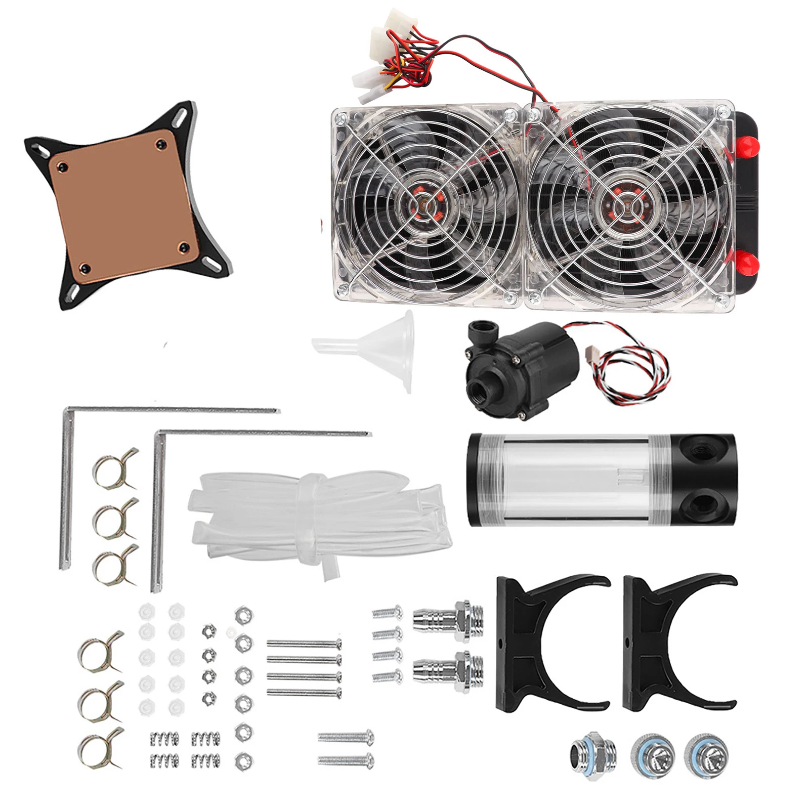 PC водяное охлаждение комплект 240 мм надувной водный ряд с двойной вентилятор + 500L/H