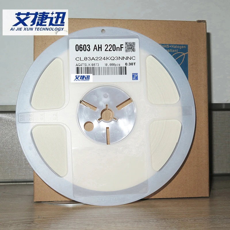 

10000/катушка CL03A224KQ3NNNC 0201 220nF 224K 6,3 V ± 10% X5R емкость чипа