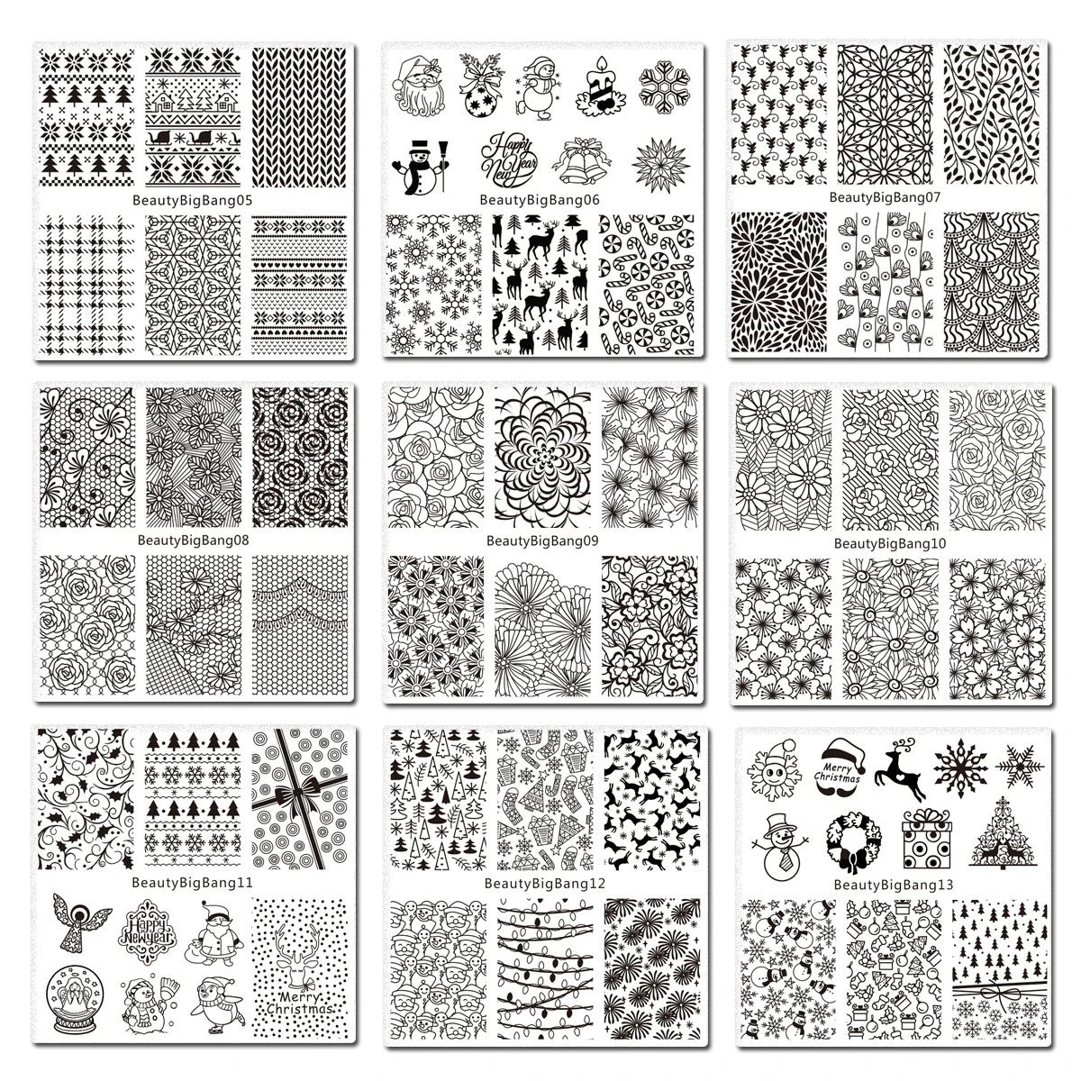 Квадратные штампы для ногтей 33 шт./компл. | Красота и здоровье