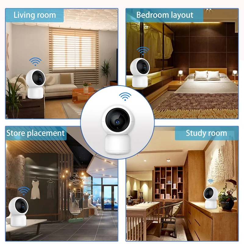 

1080P IP Camera Baby Camera Monitor Smart Life Wireless WiFi Camera Security Camera Support APP Remote Control-US Plug