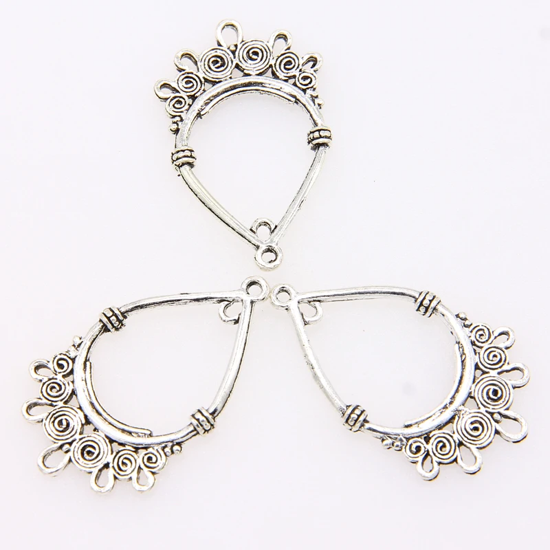 Подвеска в форме капли из тибетского серебра 5 шт. | Украшения и аксессуары