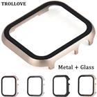 Алюминиевый Чехол allo для часов Apple Watch, чехол 4 3 2 1 42 мм 38 мм из металла и закаленного стекла для iWatch 5 44 мм 40 мм
