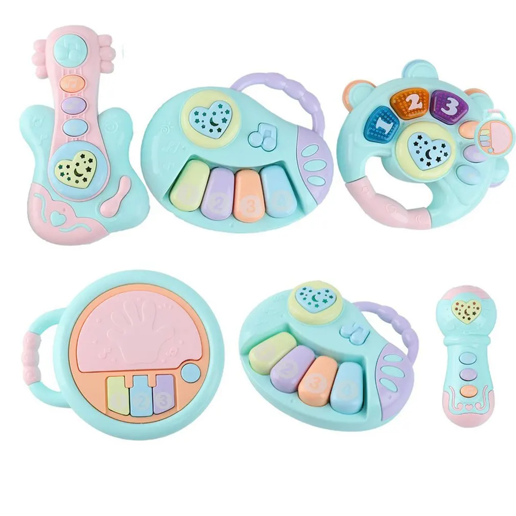 

Baby Rattles Toys Newborn Hand Bells Toys 0-12 Months Infant Digital Graphic Cognition Early Educational music Toys for Toddlers
