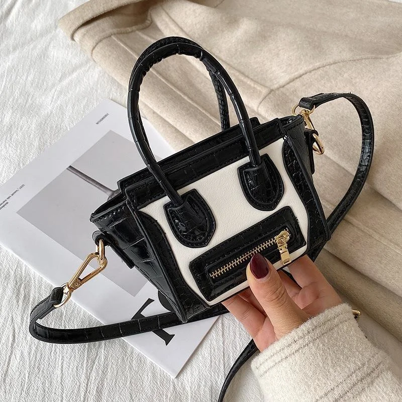 

Mini Hand Bag Women's 2021 New Fashion Small Size Embarrassing Face Bag Smiling Face Bag Wing Bag One Shoulder Messenger Bag