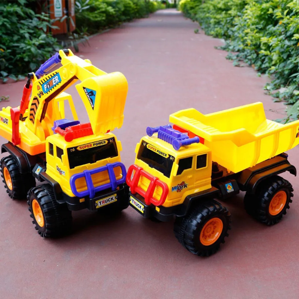 

1Pc Tilting Cart Toys Excavator Model Toys Funny Engineering Truck Early Educational (Medium Size)