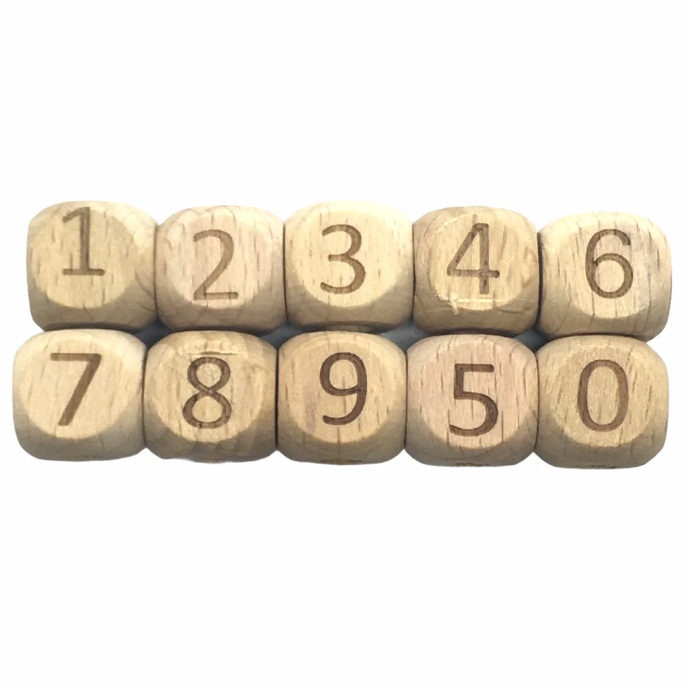 100 шт. натуральные органические буковые деревянные разделители с арабскими