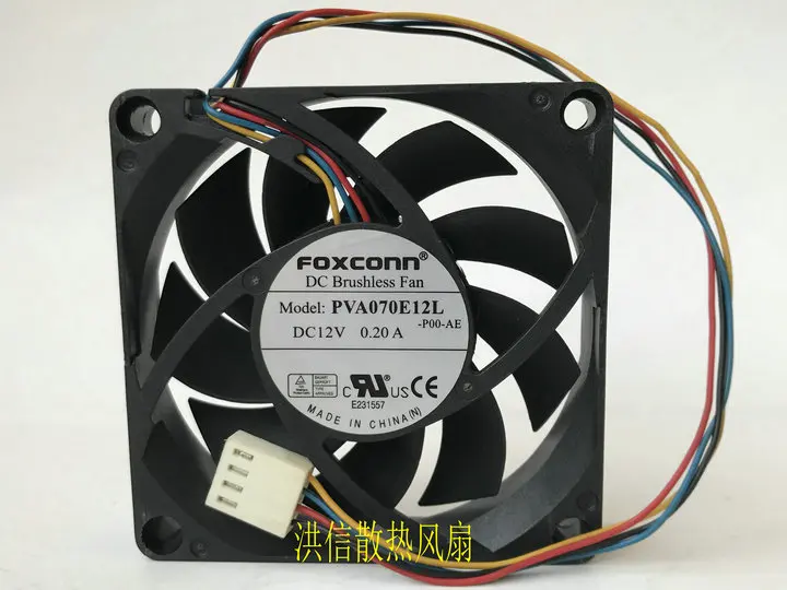 

Original Foxconn 7015 pva070e12l 12V 0.20a 7cm hydraulic PWM silent fan