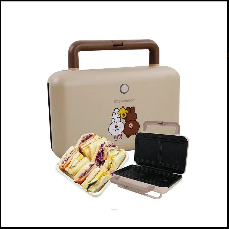 Домашняя электрическая вафельная машина 220 В 900 Вт аппарат для выпечки сэндвичей