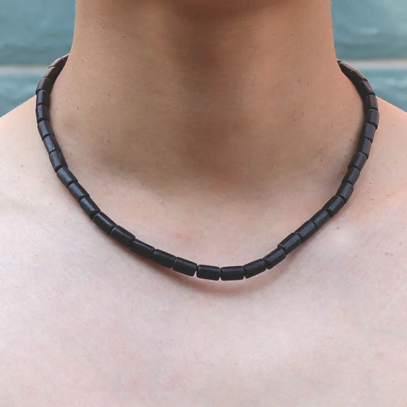 Минималистичное Деревянное Колье-чокер Для Мужчин 46 См Хип-хоп Рок Воротник Из