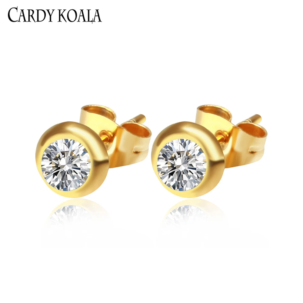 Женские серьги Cardy Koala 6 5 мм высокое качество нержавеющая сталь ювелирное изделие