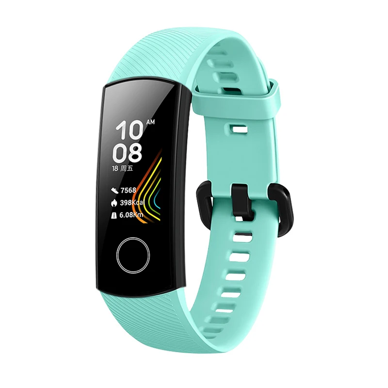 Силиконовый ремешок на запястье для huawei Honor Band 5 спортивный браслет ремешок для huawei Honor Band 5 Band 4 стандартная версия аксессуары