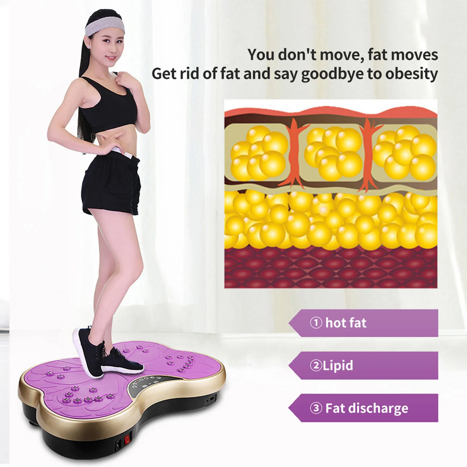 

Vibrationstrainer Mini-Multifunktions-Bodybuilder zum Abnehmen von Trainingsgeraten, geeignet fur alle Arten von Menschen