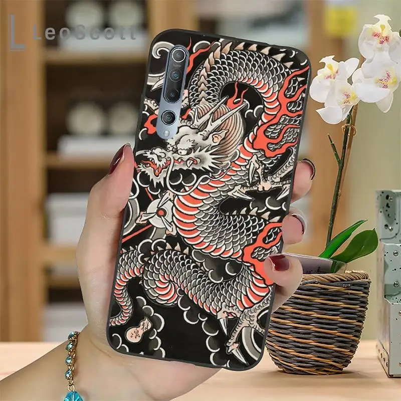 

Red dragon cool art Phone Case For Xiaomi mi Redmi note 7 8t 9 9t 9s 8 10 10t 11 pro lite K20 max 3