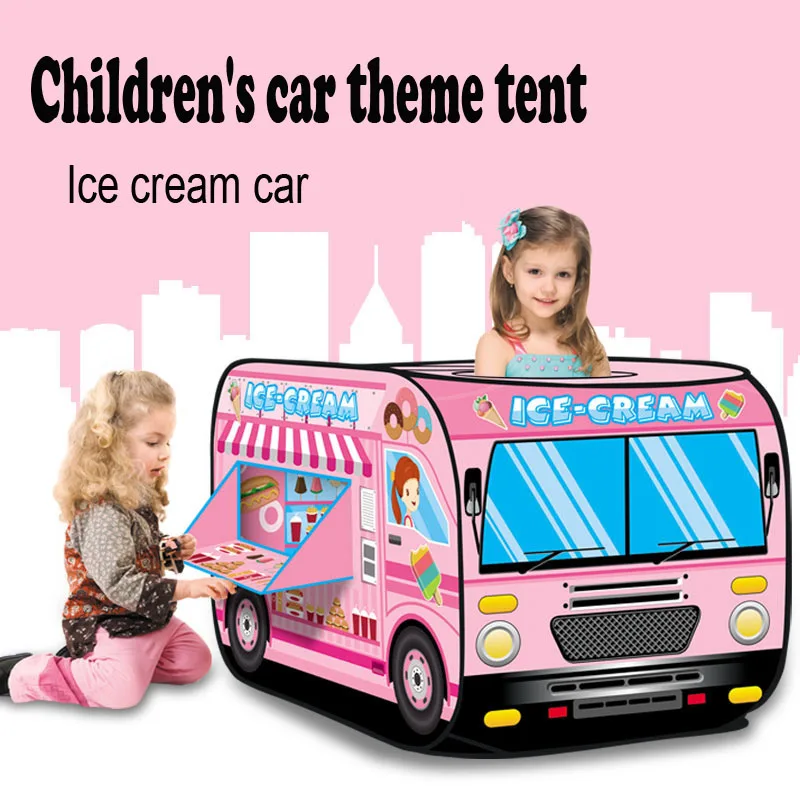 

Baby Game House Play Tent Fire Truck Police Bus Car Outdoor Foldable Kids Tent Playhouse Cloth Children Toy Model House Bus Gift