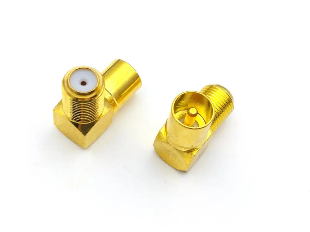 20 шт. латунный F Тип Женский к мужскому PAL RF антенна ТВ адаптер кабельного