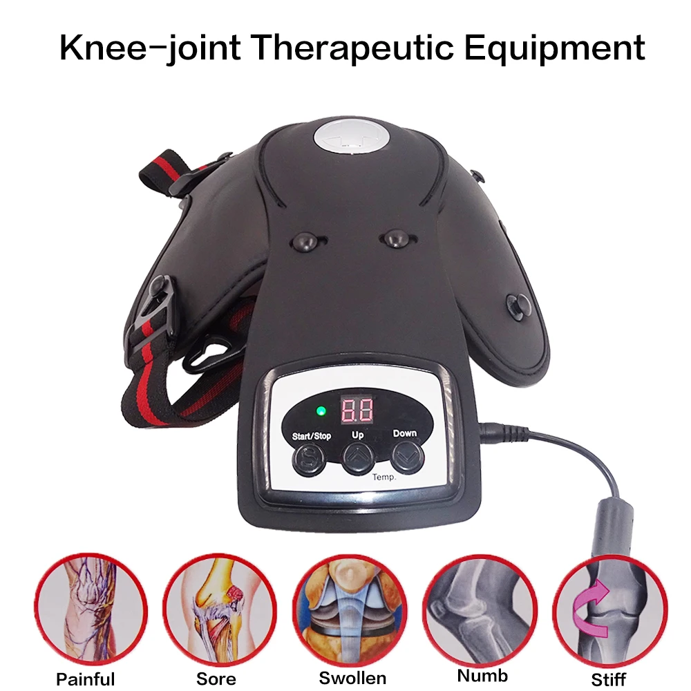 Knee Massager Vibration Heating Magnetic Therapy Joint Physiotherapy Knee Bone Care Pain Relief Knee Massage Device Health Care