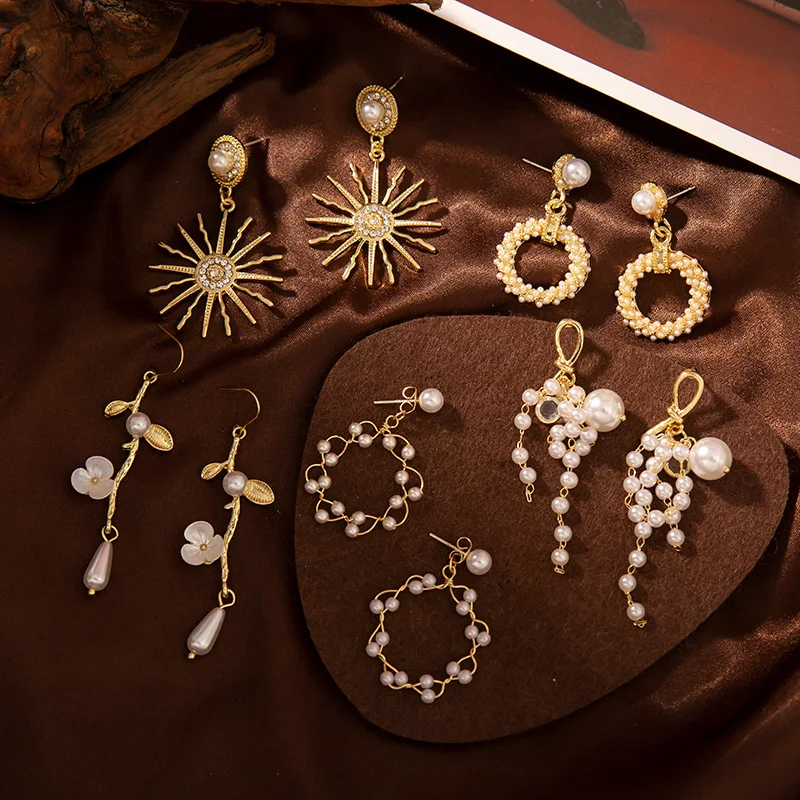 В Корейском стиле элегантные серьги с жемчугом женские 2020 Новые Популярные