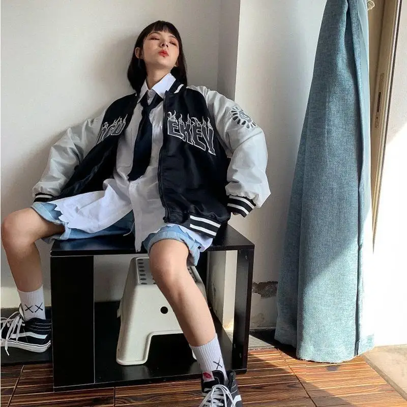 2021 новая уличная куртка для женщин с вышивкой бейсбольная форма Сезон весна