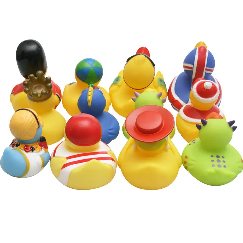 10 шт клоун динозавр Циклоп резиновая утка детский душ игрушка для купания детей