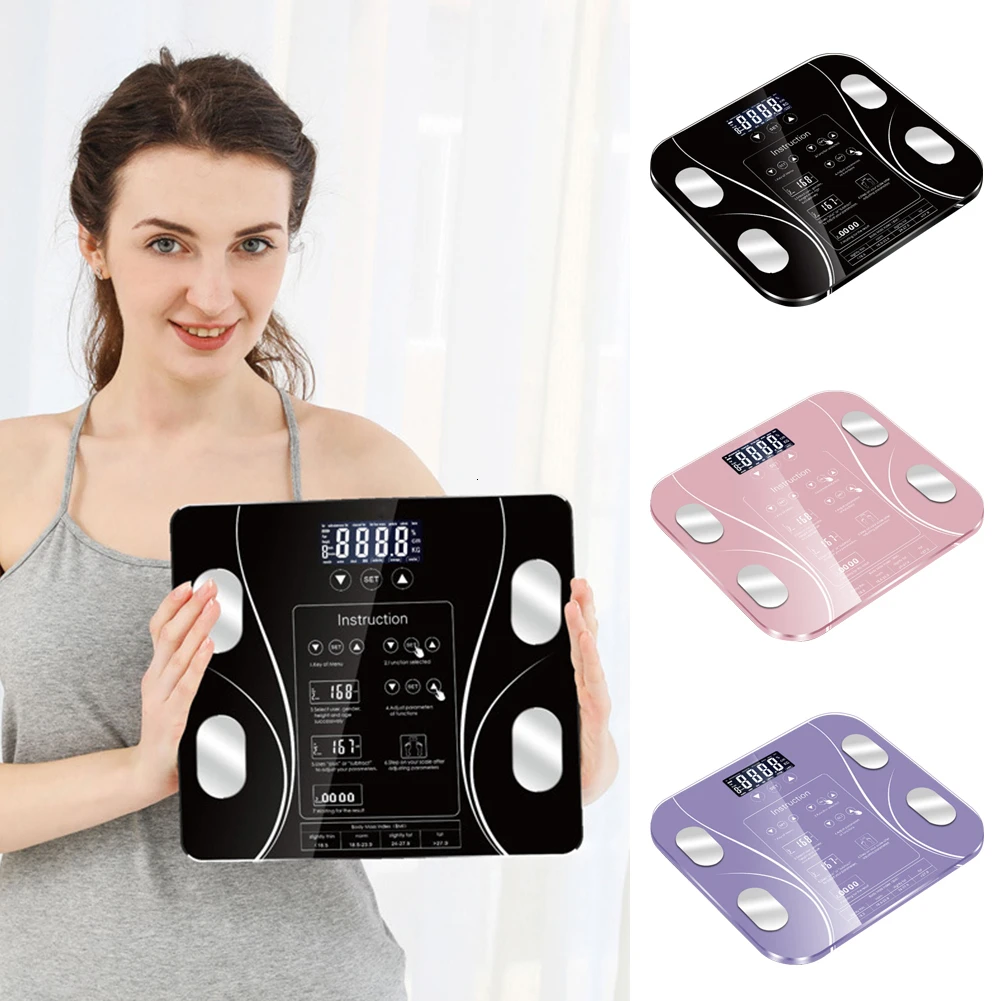Индекс тела весы цифровой человеческий вес Mi пол ЖК дисплей с подсветкой