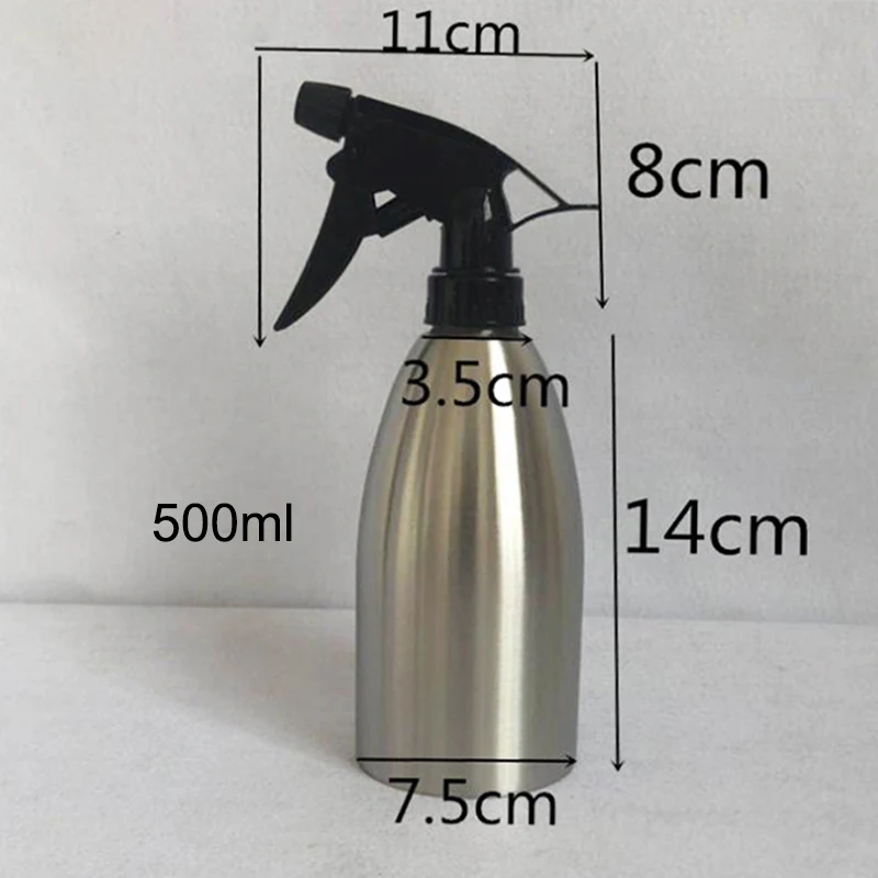 Нержавеющая сталь распылитель воды завод цветка домашний 400 мл Лейка серебро