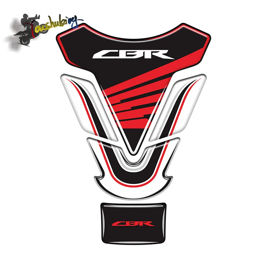 

Motorcycle For CBR cbr CB Applique Sticker High Quality 3D Resin Black carbon brazing Fuel Tank Pad & Gas Cap Pad