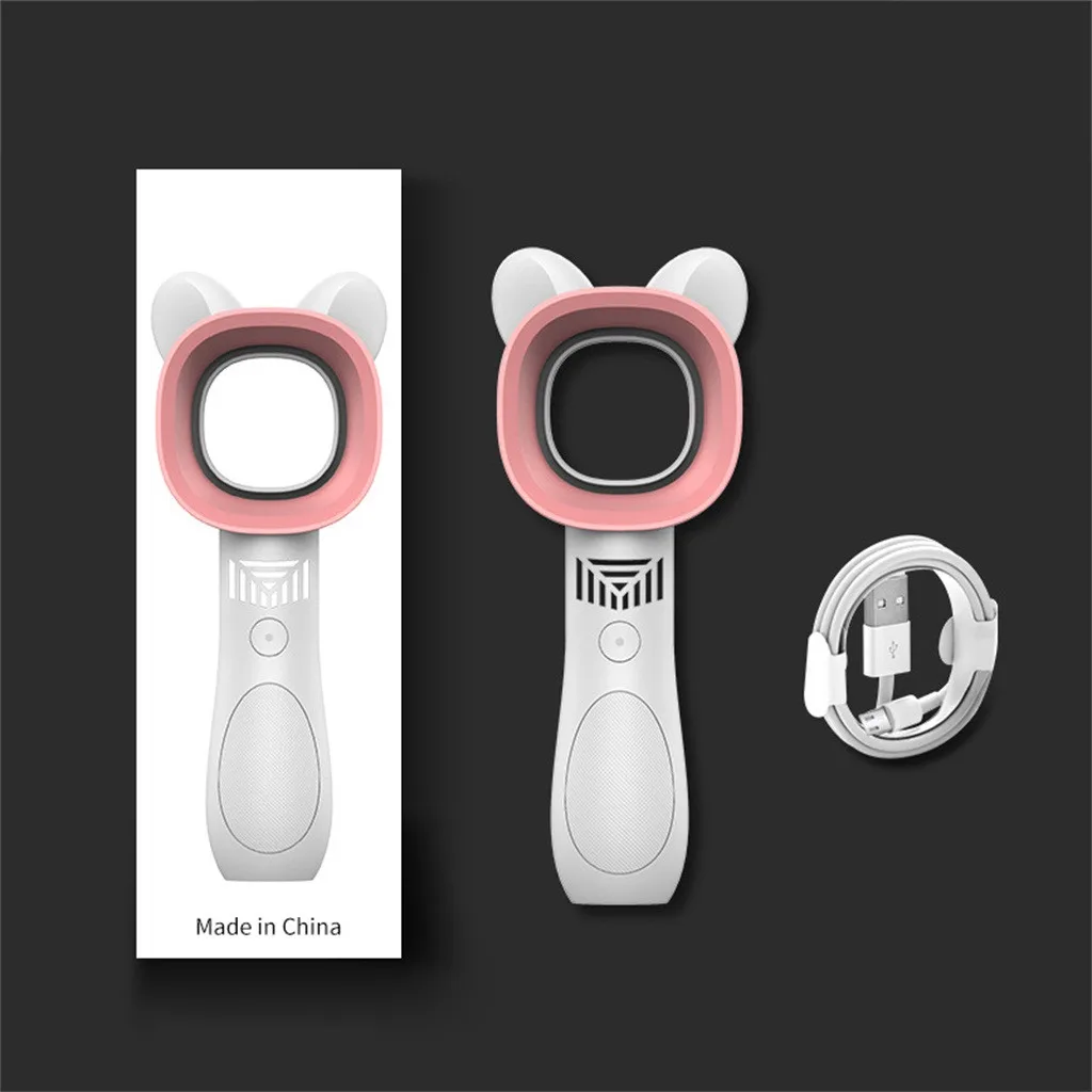 HIPERDEAL кулер 360 градусов милый кот Портативный Bladeless Ручной кулер USB кабель без лопастей удобный мини вентилятор 19Jul26