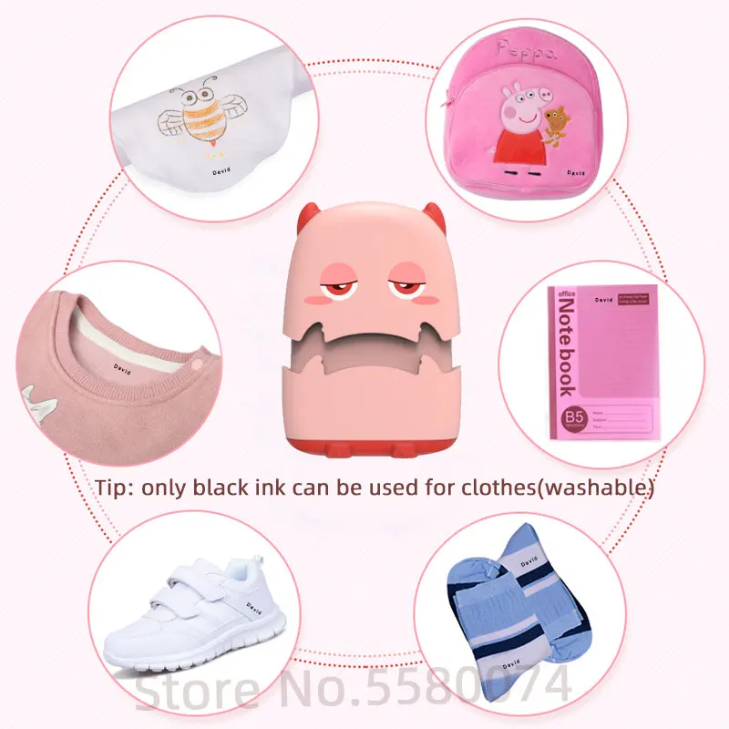 Персонализированный детский штамп QITA с изображением животных DIY для детей печать