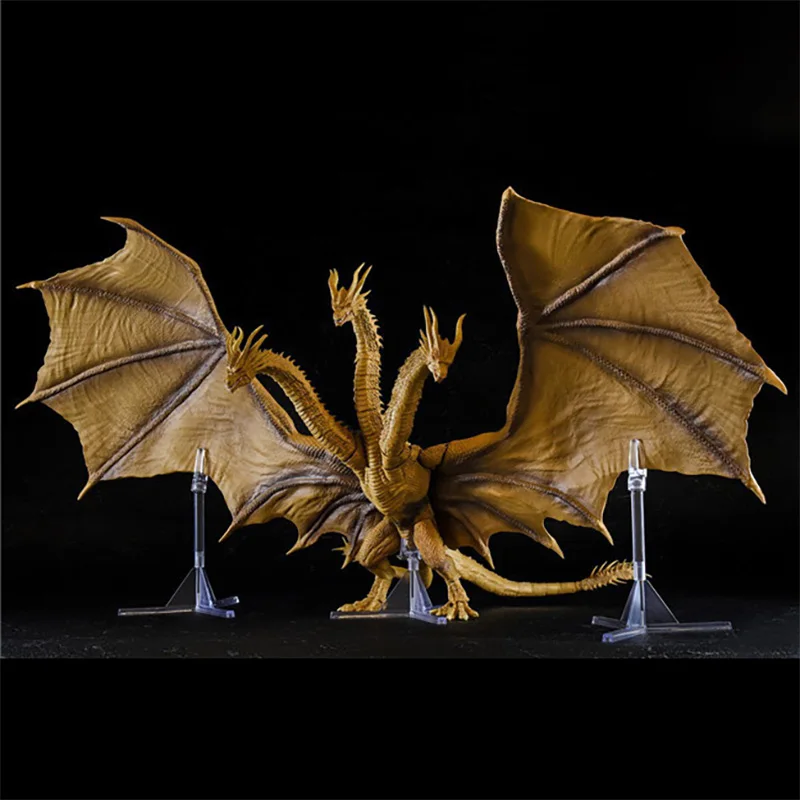 S. Monsterarts King Ghidrah ПВХ фигурка Подвижная кукла фигурки из фильма модель игрушки для