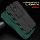 Чехол с окошком для объектива камеры для Xiaomi Redmi Note 9 Pro Max Xiamoi Redmi Note 9T 9S 9Pro, противоударный чехол с личи