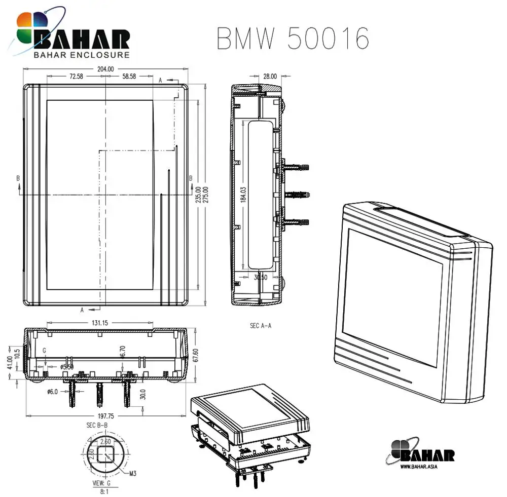 Настенный Пластиковый корпус для электроники АБС пластик чехол проекта сделай