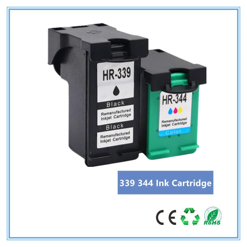Совместимый 339 344 чернильный картридж для hp 339 для hp 344 для hp officejet 7210 7313 7410 Photosmart 2710 8450 принтер