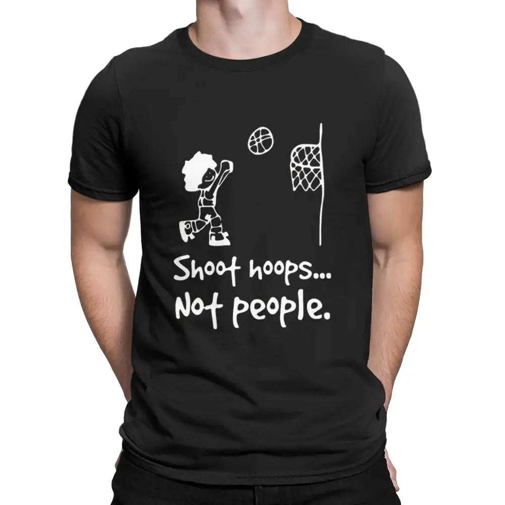 Shoot Hoops Not People футболка забавная и Милая для пары | Мужская одежда