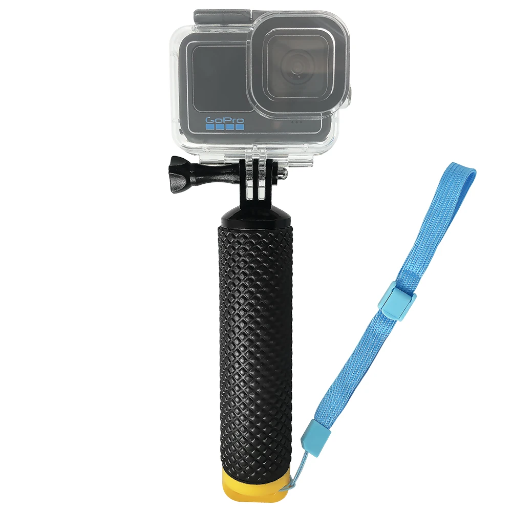 Плавающая рукоятка для Go Pro Hero 10 9 8 7 6 5 4 черный водонепроницаемый водный спорт DJI